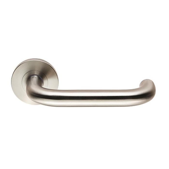 Grade 4 Return to Door Safety Lever Door Handle on Round Rose